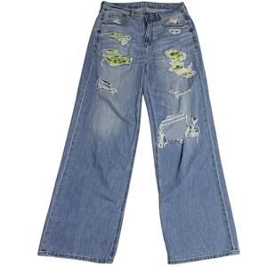 AE Skater Jeans Floral Patched Distressed Men’s 32x30